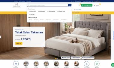 Mobilya Sektörüne Özel E-Ticaret Sistemi | Baza, Başlık ve Yatak Satışı İçin Hazır Altyapı