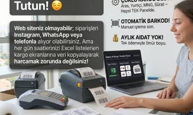 Siparişleri içeri al, düzenle, Aras Kargo'ya gönder; etiketleri yazdır, teslimatı takip et.