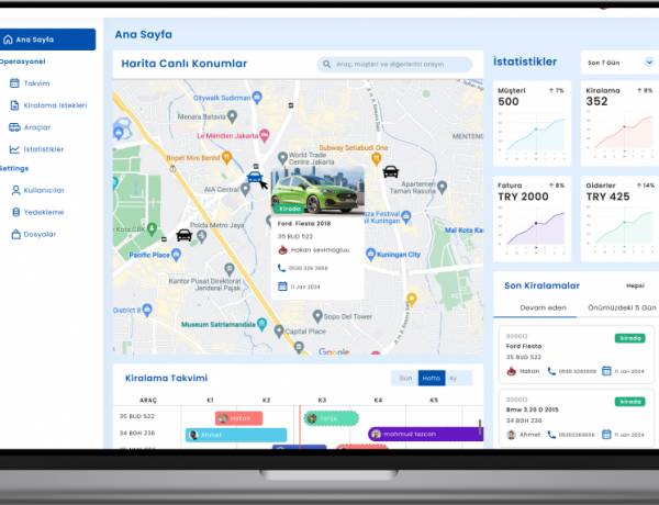Araç Kiralama ve Filo Yönetim Yazılımı v12