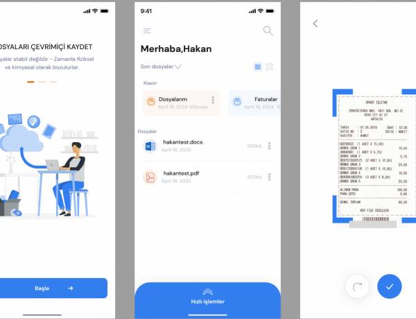 Mobil Uygulama Belge Tarama ve Kayıt Etme Yazılımı